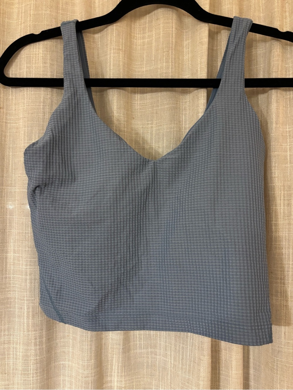 lululemon athletica Slate Blue Textured V-Neck Tank